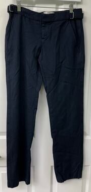 Gap women's Wool navy blue casual work pants 100% wool size 6 pants Boy Fit